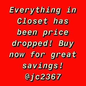 Everything in Closet has been price dropped!